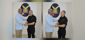 El director ejecutivo de la SVSP, recibió la visita de cortesía del Mayor Persio Pérez Díaz ERD; Director del Depto. de Fotografía del MIDE.