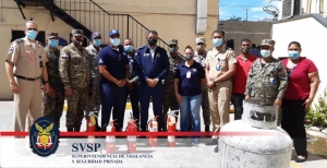 Como parte de la capacitación que constantemente recibe el personal de esta SVSP., fue realizado un entrenamiento en respuestas a incendios y uso de extintores manuales.