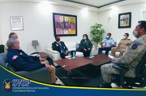 Visita de Cortesía del Señor Omar Castellanos, Director Ejecutivo de Business Aliance for Secure Commerce, (BASC) y la Lic. Lucile Houellemont De Gamundi, miembro de la directa, BASC Dominicana