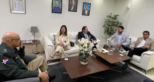 El Director Ejecutivo de la SVSP, recibió la visita de cortesía por parte de los principales ejecutivos de la empresa Dominican Watchman National