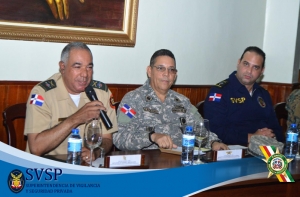 Comandante General del ERD, en su calidad de Comandante del Comando Conjunto Unificado se reunió con los encargados, gerentes, presidentes y directores de las empresas de vigilantes de seguridad privada