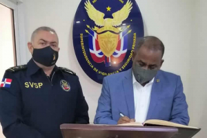 El Director Ejecutivo, Gral. de Brigada Miguel Ángel Rubio Báez, ERD., Recibió la visita de cortesía del Gerente General de la empresa Seguridad Privada SEPROI